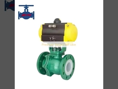 Katup bola flanged pneumatik