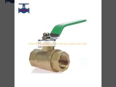 Internal thread two-piece manual copper ball valve