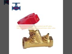 Digital locking hydraulic flow control cut-off valve, low-temperature threaded thickened brass static valve